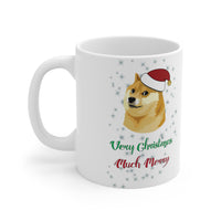 Santa Doge Christmas Coffee Mug, Very Christmas, Much Merry, Funny Christmas Shirt, Dogecoin Shirt, Santa Doge, Christmas Gift Ceramic Mug 11oz