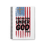 One Nation Under God [Psalm 33:12] Spiral Notebook - Ruled Line