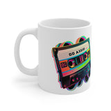 The Neon Cassette Dreams Ceramic Mug 11oz
