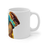 Pitbull in Frames Ceramic Mug 11oz