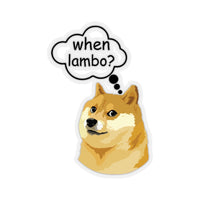 Doge When Lambo Sticker
