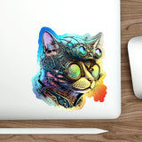 Mechanical Meow - Holographic Die-cut Stickers