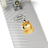 Doge When Tesla Sticker