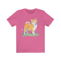 Shiba Inu in Watercolor Shirt, Doge in Watercolor, Dog lovers, Puppy love, Dogecoin, Crypto, Meme Shirt