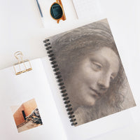 Leonardo da Vinci - The Head of the Virgin Spiral Notebook - Ruled Line