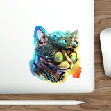 Mechanical Meow - Holographic Die-cut Stickers