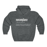 Noncompliance Definition Hoodie, Civil Disobedience, Patriotic Shirt, Don't Tread On Me, Constitutional, 1776, Patriot, Bill of Rights, MLK Jr