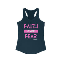 Faith Over Fear [Isaiah 35:4] - Women's Racerback Tank