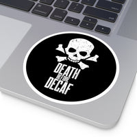Death Before Decaf Round Stickers, Indoor\Outdoor