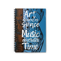 Art and Music | Space and Time | Spiral Notebook - Ruled Line