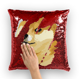 Doge Sequin Cushion Cover