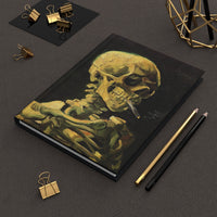Vincent Van Gogh Head of a Skeleton with a Burning Cigarette Hardcover Journal, Daily Journal, Your Life Story