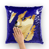 Doge Sequin Cushion Cover