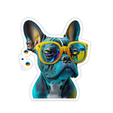 Frenchie in Frames Vinyl Stickers
