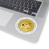 Dogecoin Accepted - Retailer Stickers