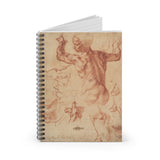Michelangelo - Studies for the Libyan Sibyl | Spiral Notebook - Ruled Line