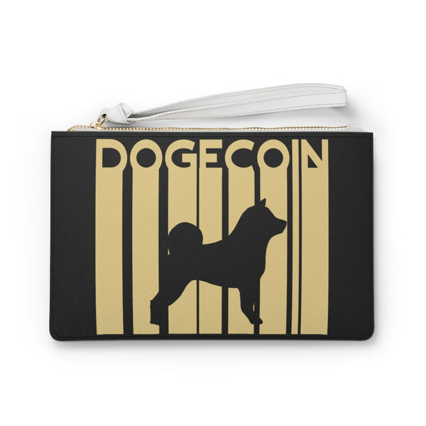 Dogecoin Barcode Clutch Bag
