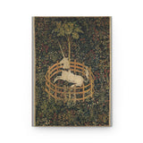 The Unicorn Rests in a Garden (from the Unicorn Tapestries) Hardcover Journal Matte Finish