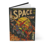 Space Action Comics Hardcover Journal, Vintage Comic, Sci-Fi Comic Poster, 50's Comics, Retro Comics, Ace Comics, Vintage Science Fiction
