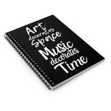 Art and Music | Space and Time Spiral Notebook - Ruled Line