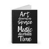 Art and Music | Space and Time Spiral Notebook - Ruled Line