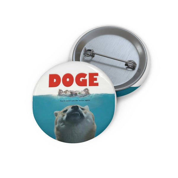 Doge Jaws Pin Buttons