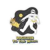 Dogecoin & Elon To The Moon! Sticker